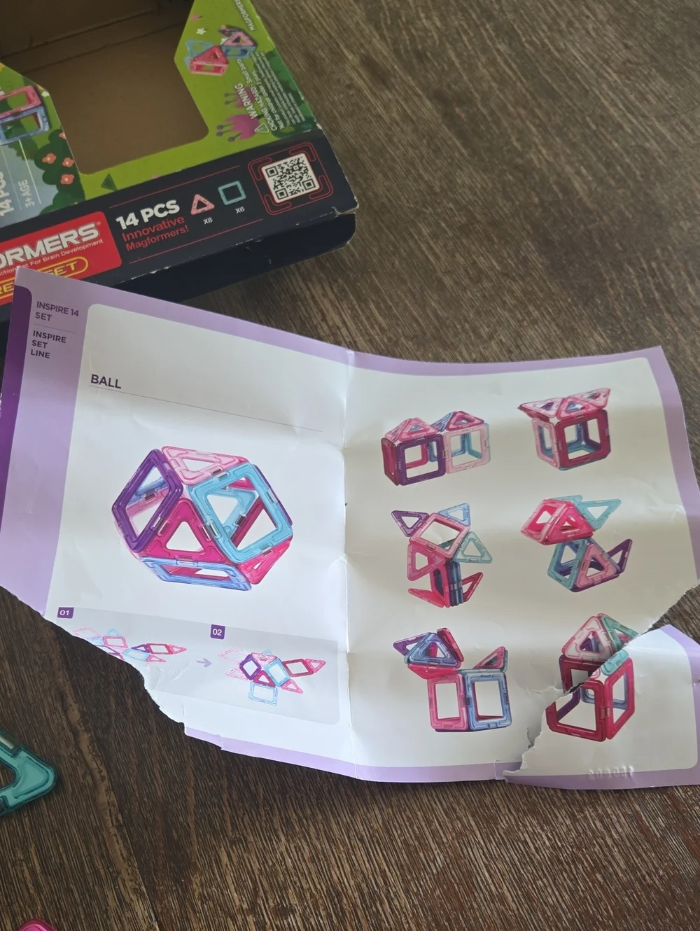 Magformers Inspire 14 Set - Magnetic Construction Set For Brain Development
